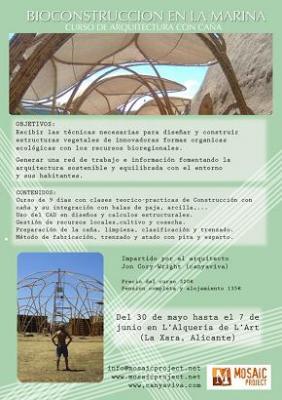 Curso de arquitectura con caña en La Xara (Alicante)